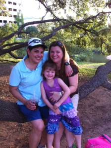 The Three of us at the duck pond. 